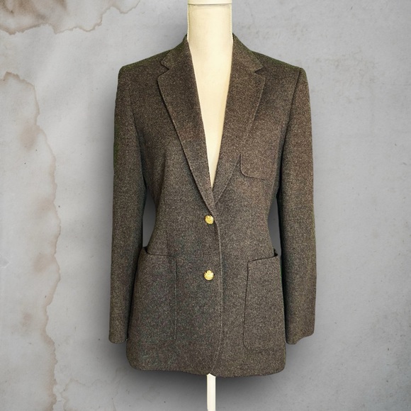 Lauren Ralph Lauren Jackets & Blazers - NWOT Lauren Ralph Lauren Wool / Cashmere Charcoal Gray Patch Pocket Blazer SZ 6